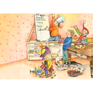 In der Weihnachtsbäckerei. Kamishibai Bildkartenset