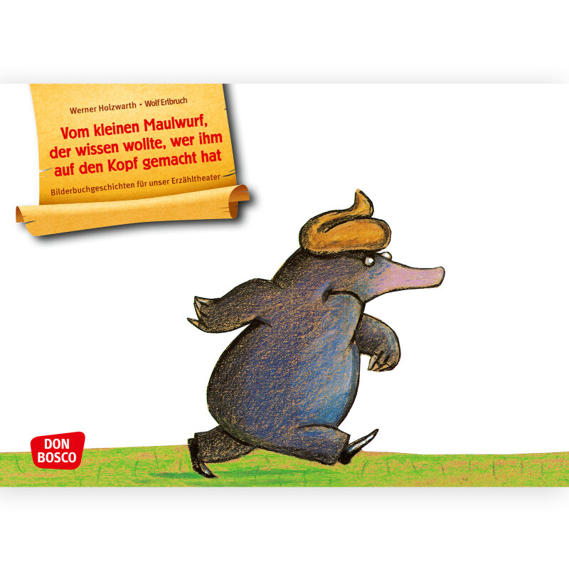 Kamishibai Karten Vom kleinen Maulwurf, der wissen wollte, wer ihm auf den Kopf gemacht hat