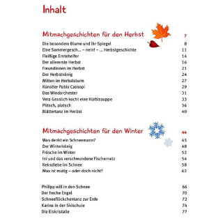 5 Minuten Mitmachgeschichten für Herbst und Winter