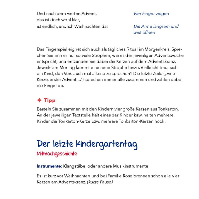 Advent und Weihnachten feiern in der Kita, m. Audio-CD