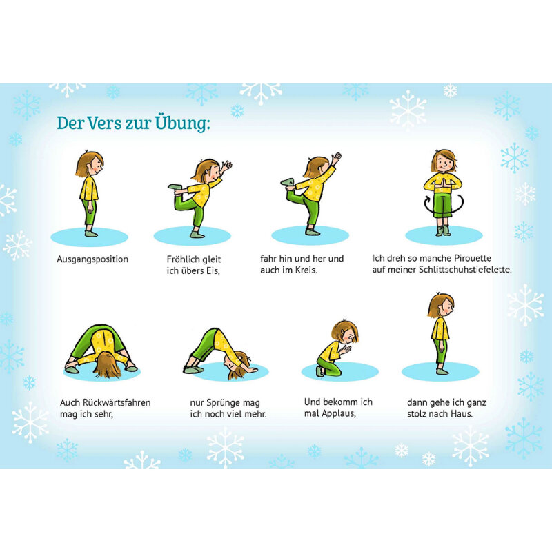 Karten-Set Kinderyoga-Bildkarten zur Winter- und Weihnachtszeit