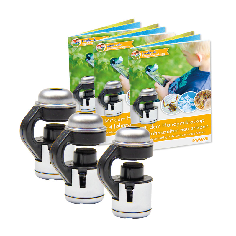 Set: 3x Mawi-Handymikroskope inkl. 3 x Büchlein
