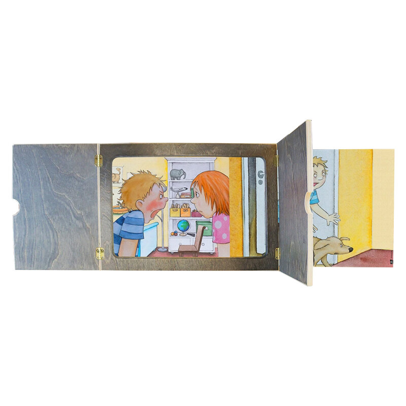 Erzähltheater Kamishibai mit seitlichem Einschub