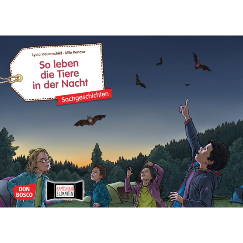 Kamishibai Karten So leben die Tiere in der Nacht