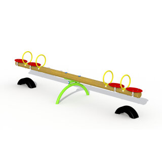 Balkenwippe Newton aus Lärchenholz 4 Personen