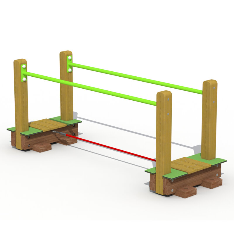 Kleinkind Abenteuerpfad Affenbrücke