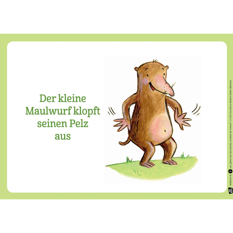 Kamishibai Karten Wenn das Herz lächelt, schmilzt der Schnee 10 Qigong-Übungen für Kinder