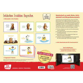 Kamishibai Karten Wenn das Herz lächelt, schmilzt der Schnee 10 Qigong-Übungen für Kinder