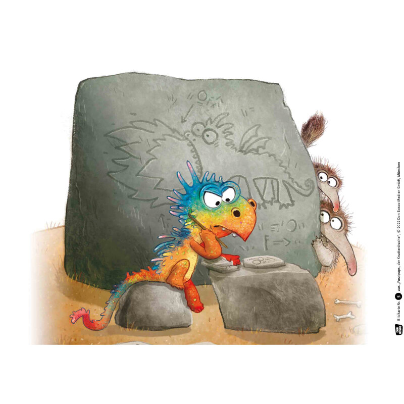 Kamishibai Karten Furzipups, der Knatterdrache