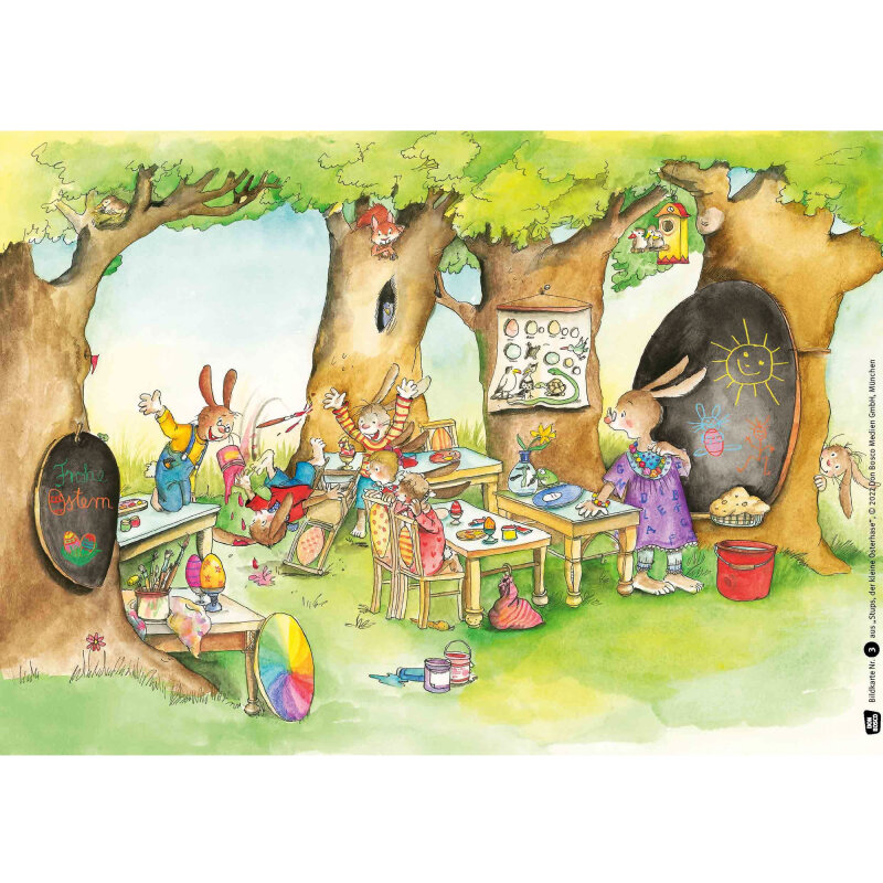 Stups, der kleine Osterhase. Kamishibai Bildkartenset