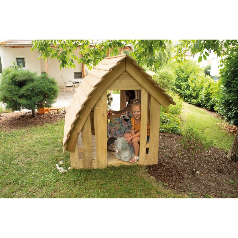 Spielhaus Waldhütte mit Boden