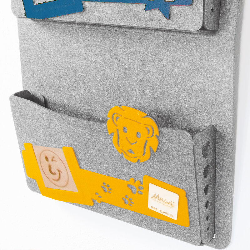 Leo Kamishibai-Ordnungshelfer aus Filz Delphingrau