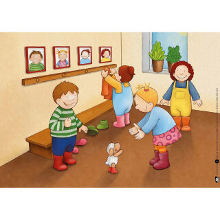 Kamishibai Karten Im Garten mit Emma und Paul