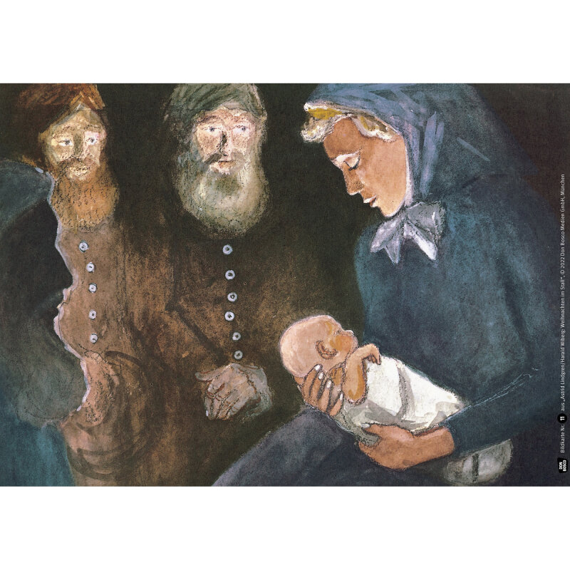 Kamishibai Karten Weihnachten im Stall