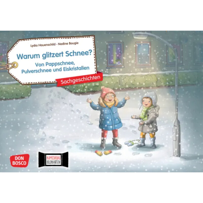 Warum glitzert Schnee? Von Pappschnee, Pulverschnee und Eiskristallen. Kamishibai Bildkartenset