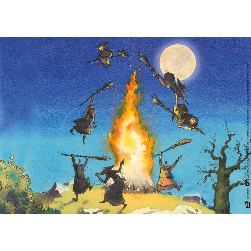 Die kleine Hexe. Winterzauber mit Abraxas. Kamishibai Bildkartenset