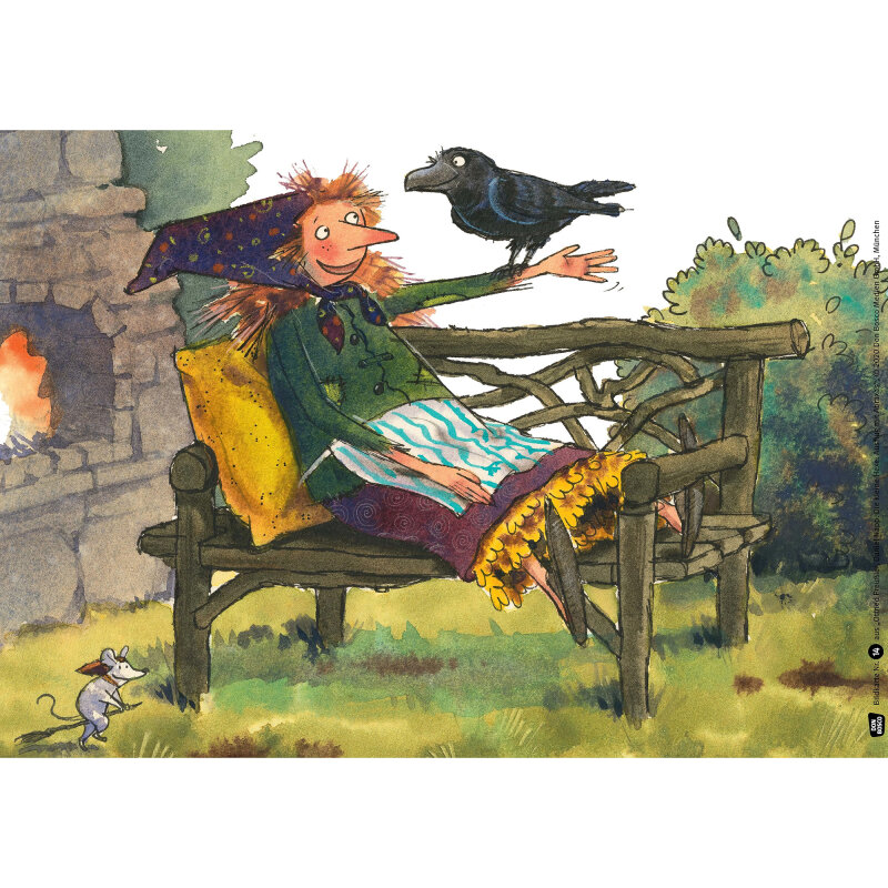 Kamishibai Karten Die kleine Hexe - Winterzauber mit Abraxas