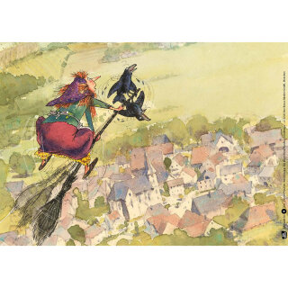 Kamishibai Karten Die kleine Hexe - Winterzauber mit Abraxas