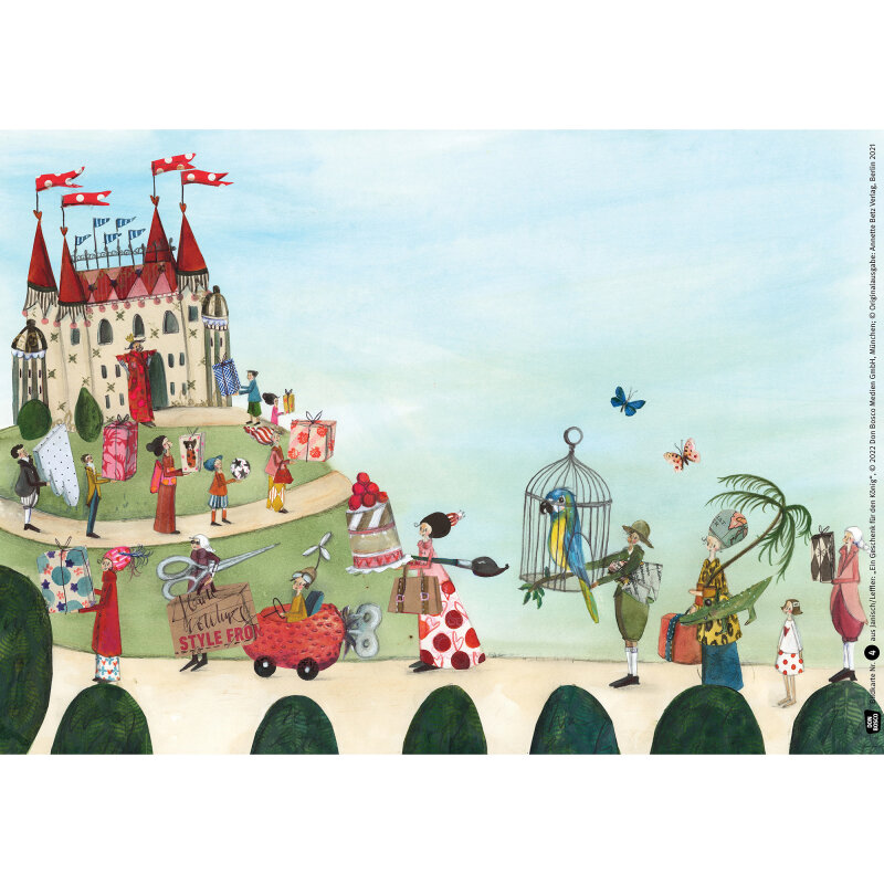 Kamishibai Karten Ein Geschenk für den König