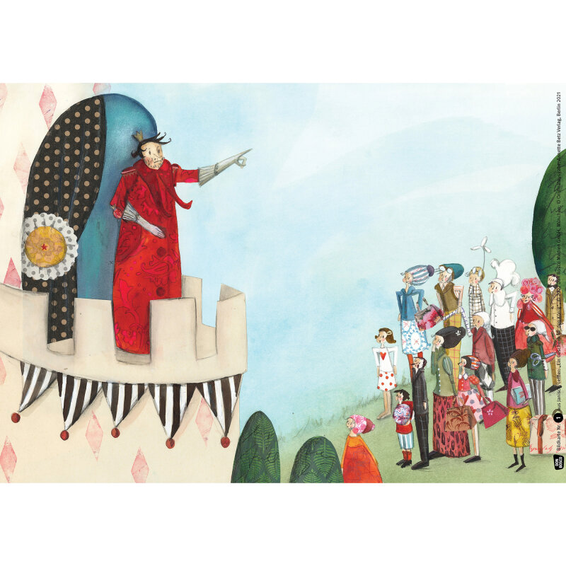 Kamishibai Karten Ein Geschenk für den König