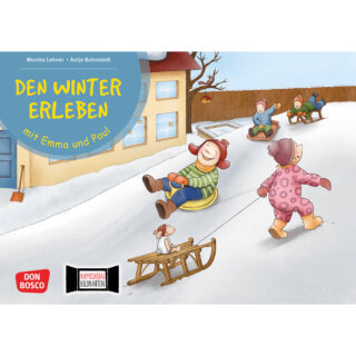Kamishibai Karten Den Winter erleben mit Emma und Paul