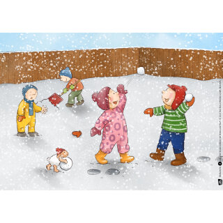 Kamishibai Karten Den Winter erleben mit Emma und Paul