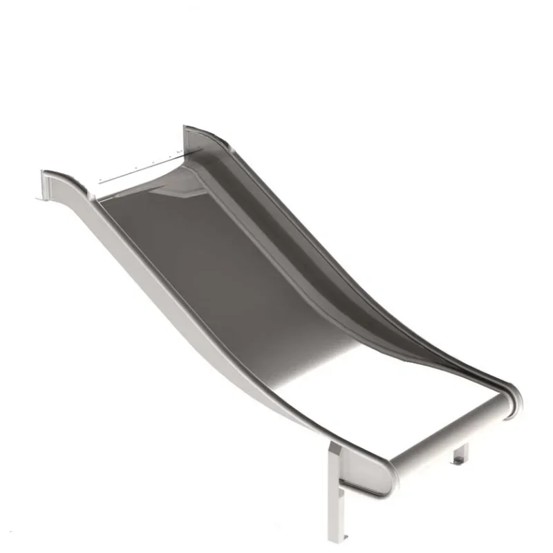 Edelstahlrutsche für Podest und Hang Breite 100 cm