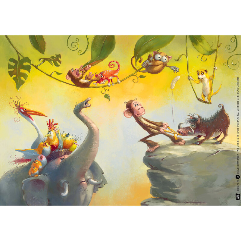 Kamishibai Karten. Bestimmer sein - Wie Elvis die Demokratie erfand