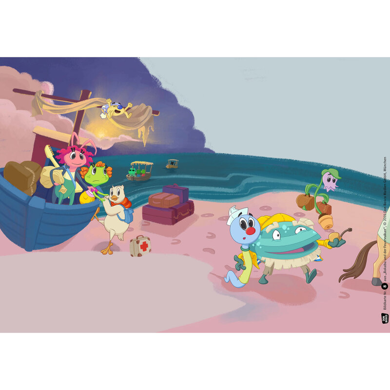 Bakabu und der Feuervulkan. Kamishibai Bildkartenset