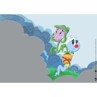 Kamishibai Karten. Bakabu und der Feuervulkan.