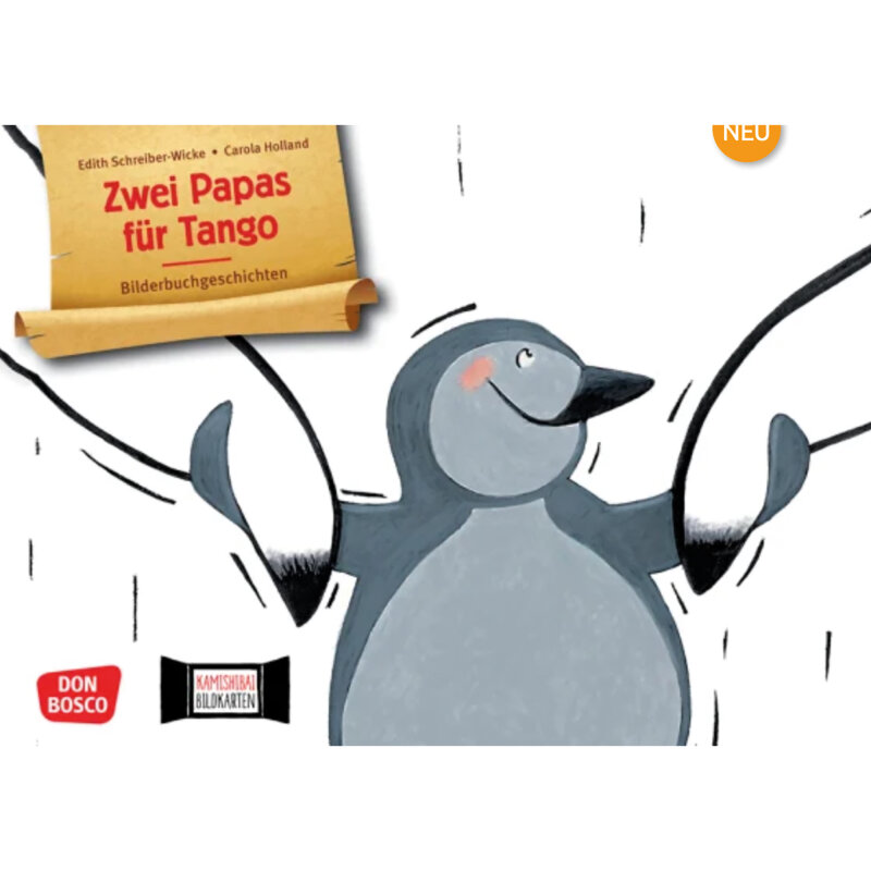 Kamishibai Karten. Zwei Papas für Tango.