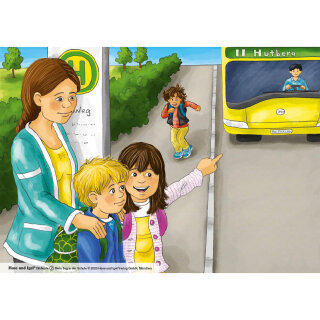 Kamishibai Karten Mein Tag in der Schule