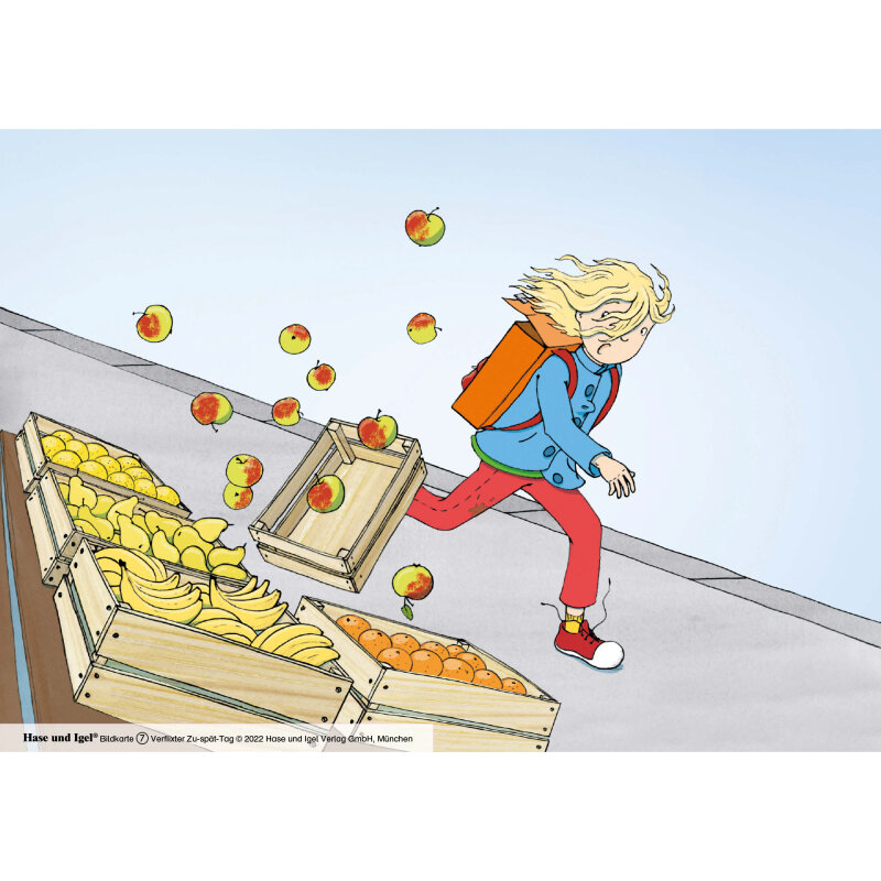 Verflixter Zu-spät-Tag / Kamishibai Bildkarten