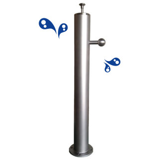 Edelstahlsprudelsäule