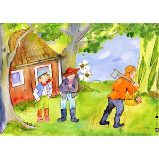 Kamishibai Karten Die Goldene Gans