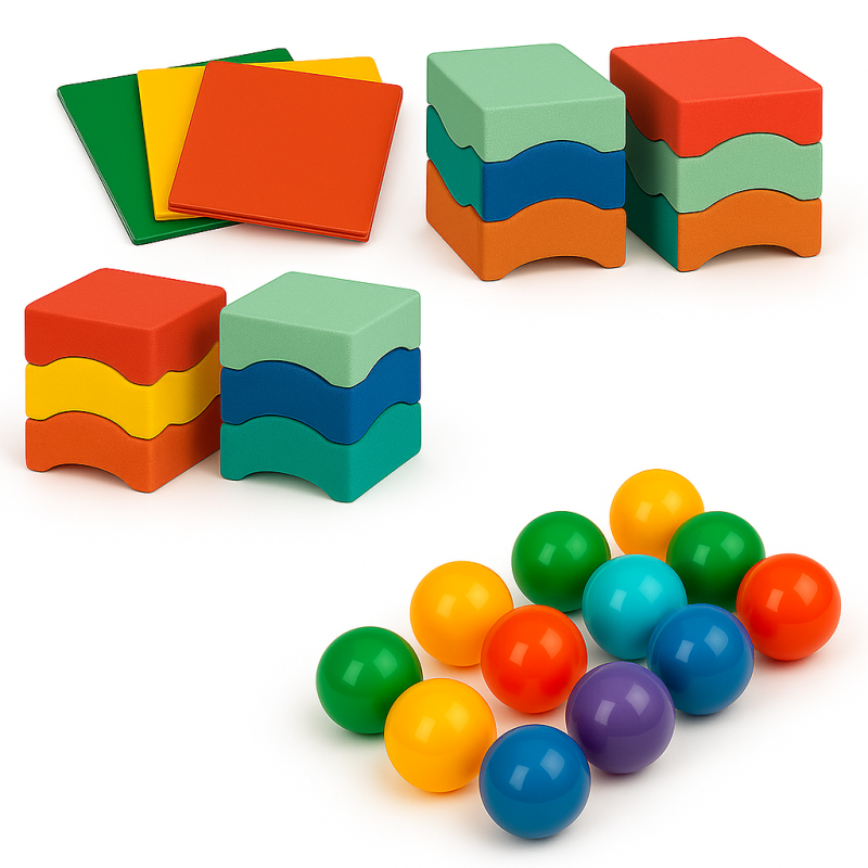 Kreativsteine Set 2 inkl. 10 Kugelbahnbälle