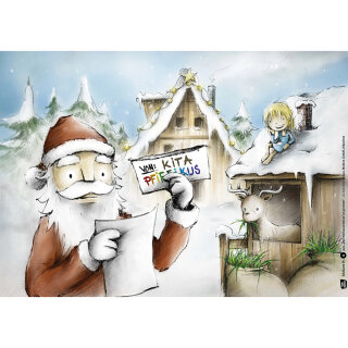 Das Weihnachtsfest ist gerettet! Kamishibai Bildkartenset