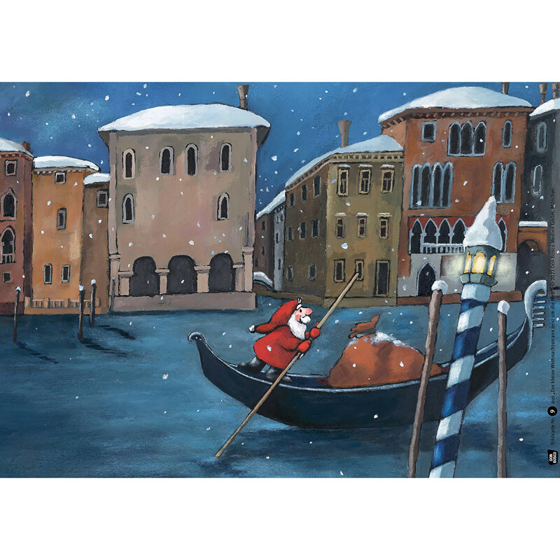 Der kleine Weihnachtsmann reist um die Welt. Kamishibai Bildkartenset