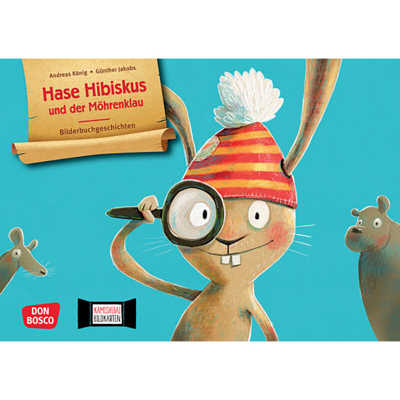 Kamishibai Karten Hase Hibiskus und der Möhrenklau