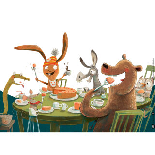 Hase Hibiskus und der Möhrenklau. Kamishibai Bildkartenset