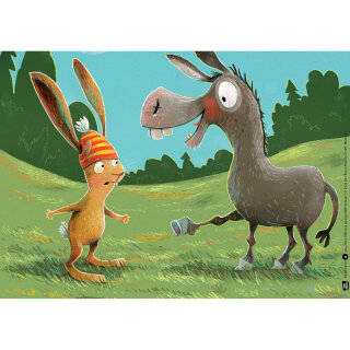 Hase Hibiskus und der Möhrenklau. Kamishibai Bildkartenset