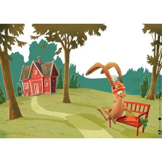 Kamishibai Karten Hase Hibiskus und der Möhrenklau