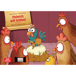 Heinrich will brüten! Kamishibai Bildkartenset