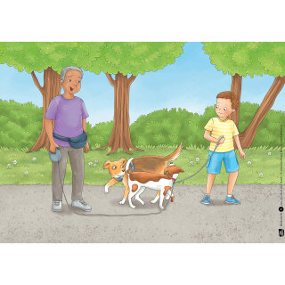 Kamishibai Karten Ein Hund als Freund. Leben mit einem Haustier: viel Freude – viele Aufgaben