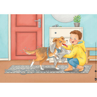 Kamishibai Karten Ein Hund als Freund. Leben mit einem Haustier: viel Freude – viele Aufgaben