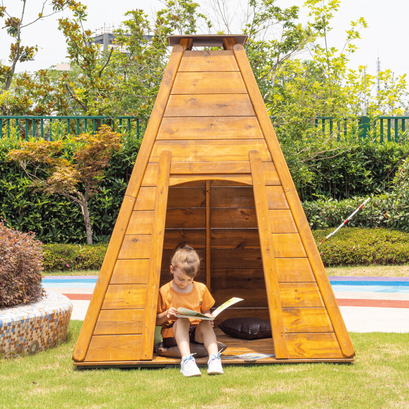 große Waldhütte Morgentau