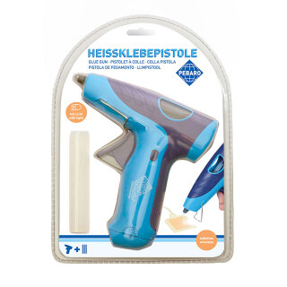 Heißklebepistole mit Beleuchtung, kabellos für 4 AA Batterien