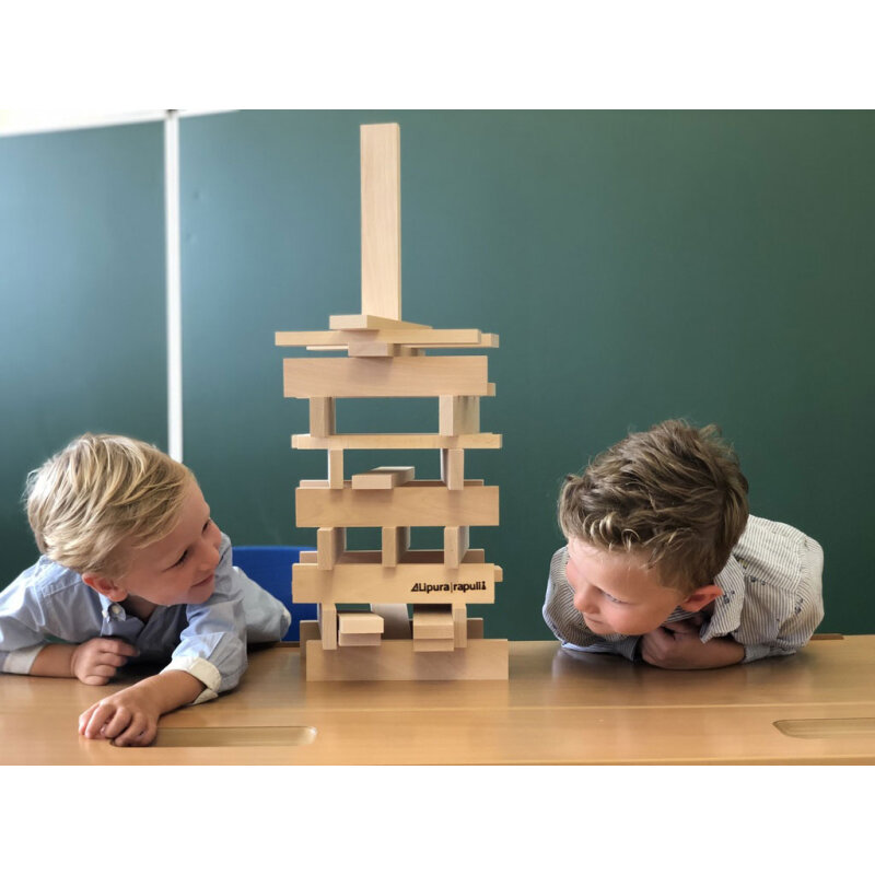 Jumbo- Bausteine 50 Stück in einer Holzbox