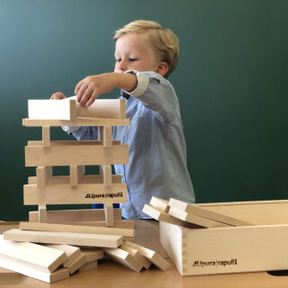 Jumbo- Bausteine 50 Stück in einer Holzbox