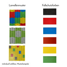 Kita Bodentrampolin Rechteck 238 x 190 cm Individuelle Farben orange